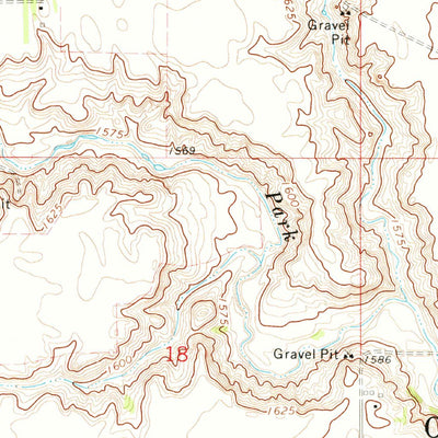 United States Geological Survey Osnabrock SW, ND (1972, 24000-Scale) digital map