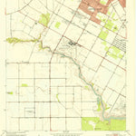 United States Geological Survey Oso Creek NW, TX (1951, 24000-Scale) digital map