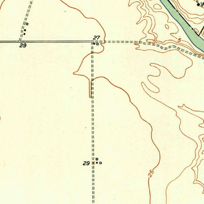 United States Geological Survey Oso Creek NW, TX (1951, 24000-Scale) digital map