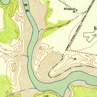 United States Geological Survey Oso Creek NW, TX (1951, 24000-Scale) digital map