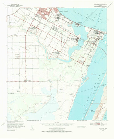 United States Geological Survey Oso Creek, TX (1951, 62500-Scale) digital map