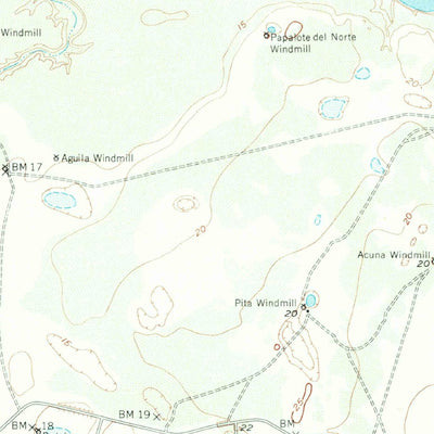 United States Geological Survey Oso Creek, TX (1951, 62500-Scale) digital map