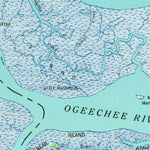 United States Geological Survey Ossabaw Island, GA (1944, 62500-Scale) digital map