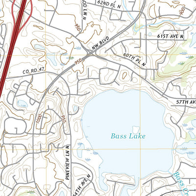 United States Geological Survey Osseo, MN (2022, 24000-Scale) digital map