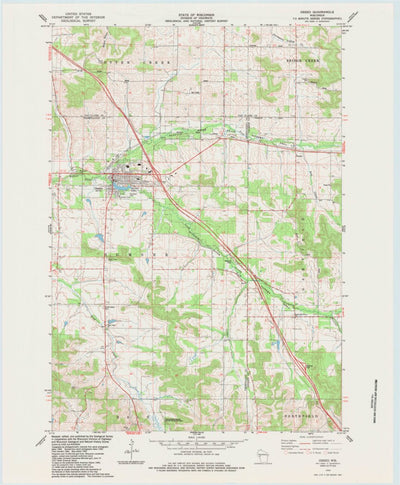 United States Geological Survey Osseo, WI (1984, 24000-Scale) digital map