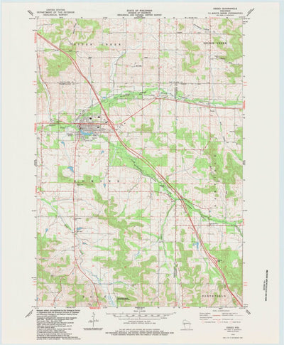 United States Geological Survey Osseo, WI (1984, 24000-Scale) digital map