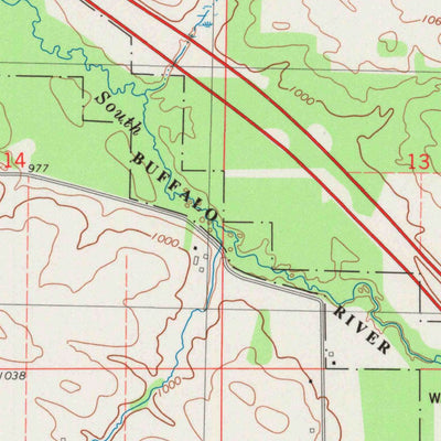 United States Geological Survey Osseo, WI (1984, 24000-Scale) digital map