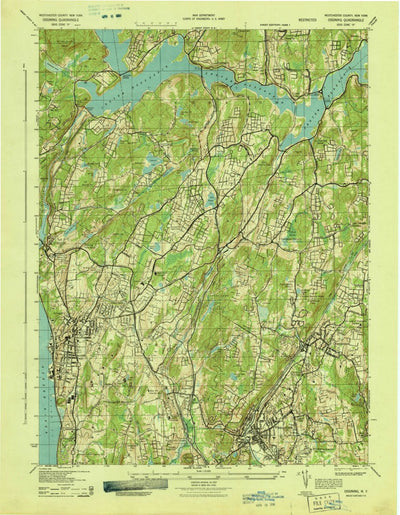 United States Geological Survey Ossining, NY (1943, 25000-Scale) digital map