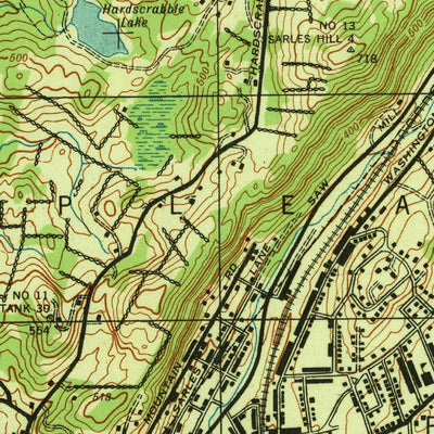 United States Geological Survey Ossining, NY (1943, 25000-Scale) digital map