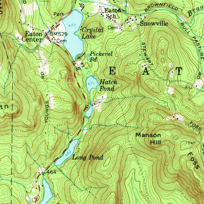 United States Geological Survey Ossipee Lake, NH (1958, 62500-Scale) digital map