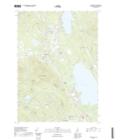 United States Geological Survey Ossipee Lake, NH (2021, 24000-Scale) digital map