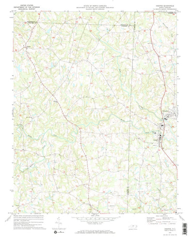 United States Geological Survey Ossipee, NC (1970, 24000-Scale) digital map