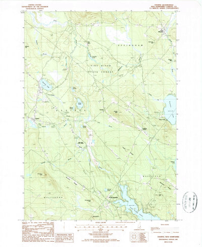United States Geological Survey Ossipee, NH (1987, 24000-Scale) digital map