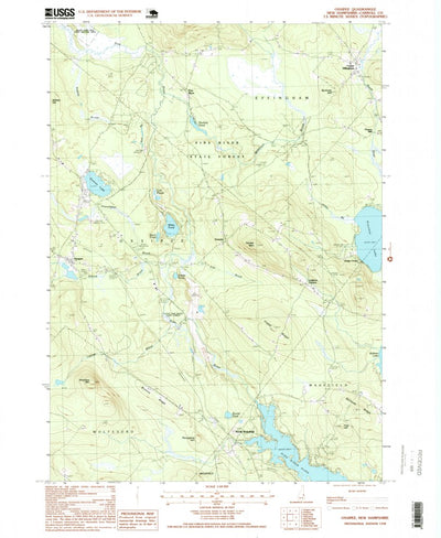 United States Geological Survey Ossipee, NH (1998, 24000-Scale) digital map