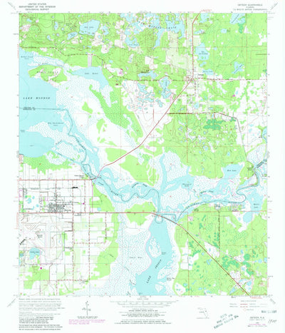 United States Geological Survey Osteen, FL (1965, 24000-Scale) digital map