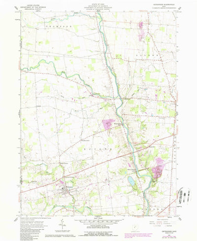 United States Geological Survey Ostrander, OH (1961, 24000-Scale) digital map