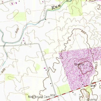 United States Geological Survey Ostrander, OH (1961, 24000-Scale) digital map