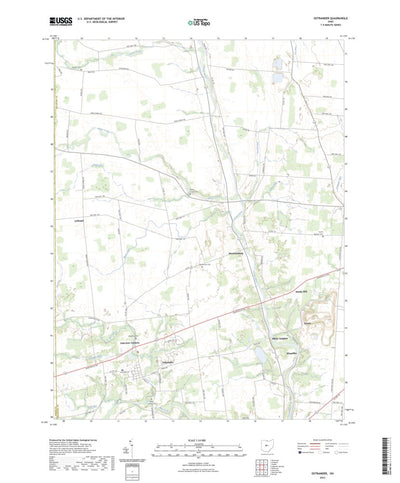 United States Geological Survey Ostrander, OH (2023, 24000-Scale) digital map