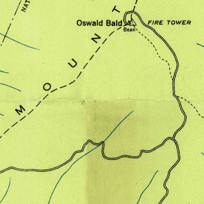 United States Geological Survey Oswald Dome, TN (1935, 24000-Scale) digital map