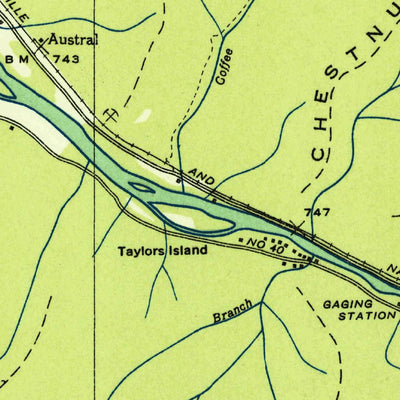 United States Geological Survey Oswald Dome, TN (1935, 24000-Scale) digital map