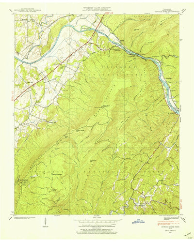United States Geological Survey Oswald Dome, TN (1937, 24000-Scale) digital map