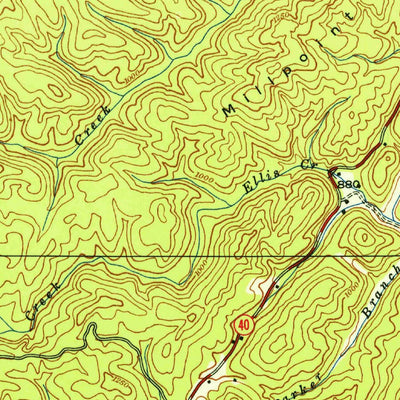 United States Geological Survey Oswald Dome, TN (1937, 24000-Scale) digital map