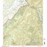 United States Geological Survey Oswald Dome, TN (2003, 24000-Scale) digital map