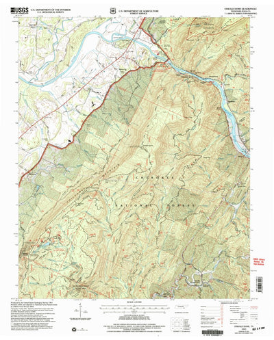 United States Geological Survey Oswald Dome, TN (2003, 24000-Scale) digital map