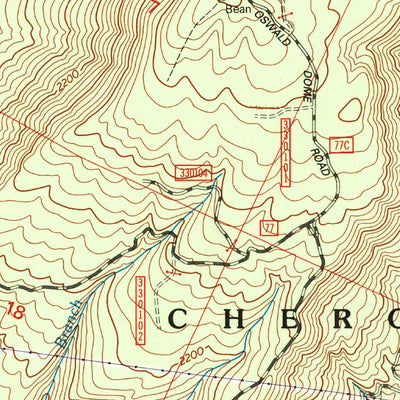 United States Geological Survey Oswald Dome, TN (2003, 24000-Scale) digital map