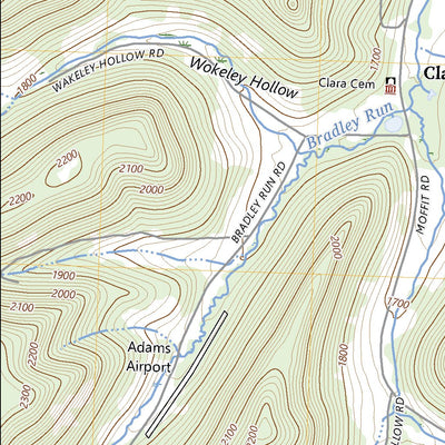 United States Geological Survey Oswayo, PA (2023, 24000-Scale) digital map