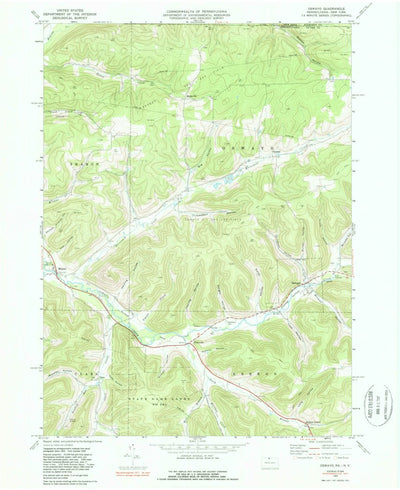 United States Geological Survey Oswayo, PA-NY (1969, 24000-Scale) digital map
