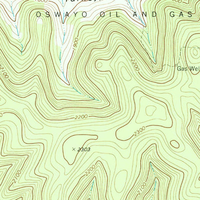 United States Geological Survey Oswayo, PA-NY (1969, 24000-Scale) digital map