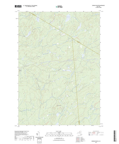 United States Geological Survey Oswegatchie SW, NY (2023, 24000-Scale) digital map