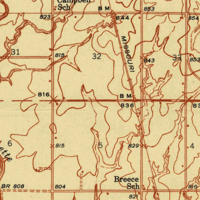 United States Geological Survey Oswego, KS (1946, 48000-Scale) digital map