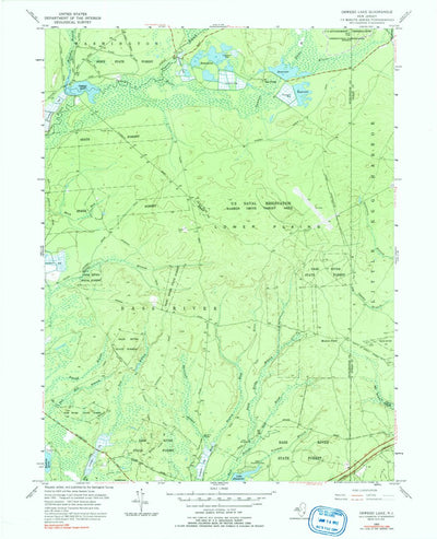 United States Geological Survey Oswego Lake, NJ (1955, 24000-Scale) digital map