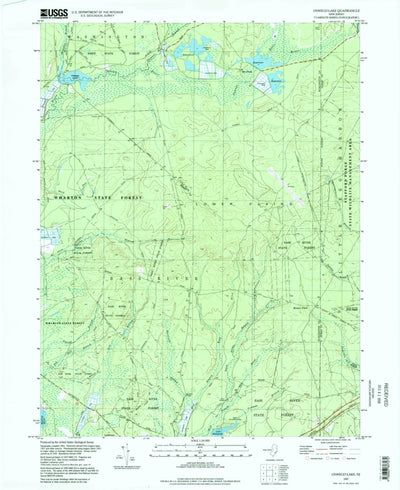 United States Geological Survey Oswego Lake, NJ (1997, 24000-Scale) digital map