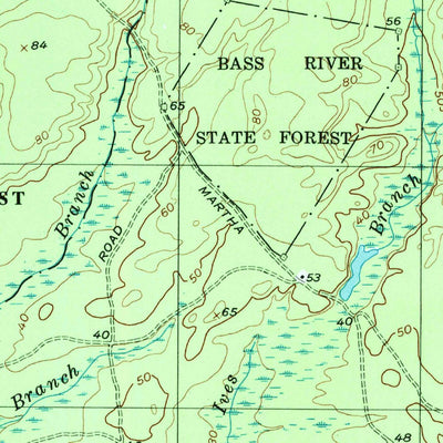 United States Geological Survey Oswego Lake, NJ (1997, 24000-Scale) digital map