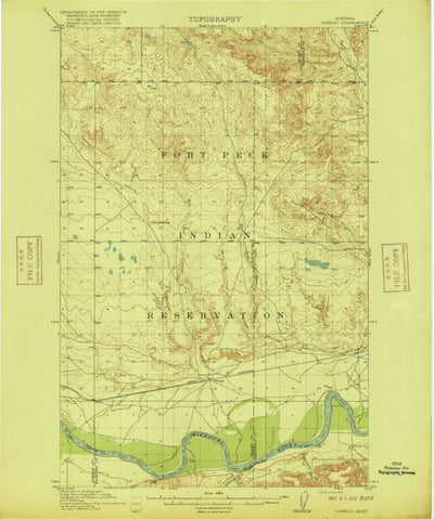 United States Geological Survey Oswego, MT (1915, 62500-Scale) digital map