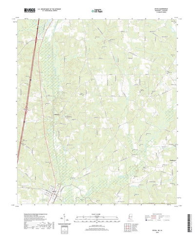 United States Geological Survey Osyka, MS (2020, 24000-Scale) digital map
