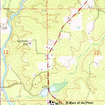United States Geological Survey Osyka, MS-LA (1972, 24000-Scale) digital map