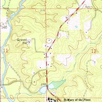 United States Geological Survey Osyka, MS-LA (1972, 24000-Scale) digital map