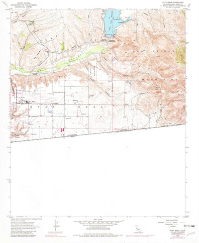 United States Geological Survey Otay Mesa, CA (1955, 24000-Scale) digital map