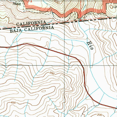 United States Geological Survey Otay Mountain, CA (1996, 24000-Scale) digital map
