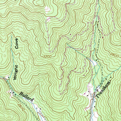 United States Geological Survey Oteen, NC (1962, 24000-Scale) digital map