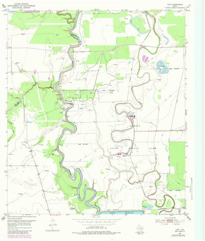 United States Geological Survey Otey, TX (1953, 24000-Scale) digital map