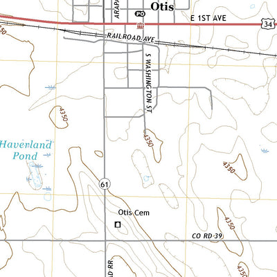United States Geological Survey Otis, CO (2022, 24000-Scale) digital map