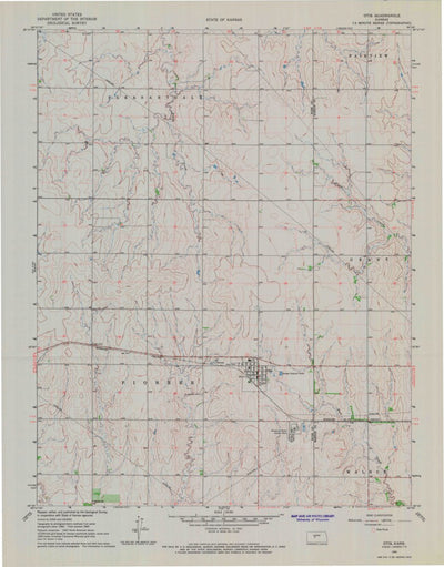 United States Geological Survey Otis, KS (1965, 24000-Scale) digital map