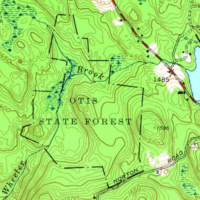 United States Geological Survey Otis, MA (1958, 24000-Scale) digital map