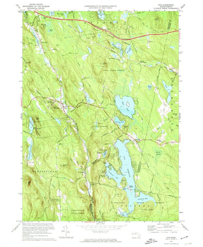 United States Geological Survey Otis, MA (1973, 24000-Scale) digital map