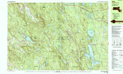 United States Geological Survey Otis, MA (1987, 25000-Scale) digital map